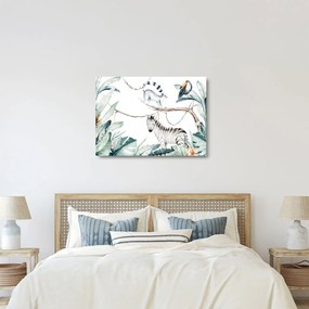 Kép - egzotikus állatok (üvegen) (70x50 cm)