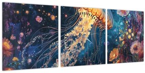 Kép - Varázslatos medúza (órával) (90x30 cm)