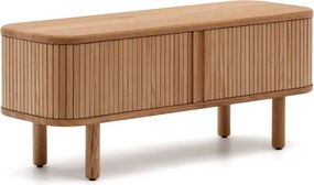 Natúr színű TV-állvány kőrisfa dekorral 120x50x40 cm Mailen – Kave Home