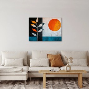 Kép - Növény és nap absztrakciója (70x50 cm)