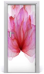 Ajtóposzter öntapadós rózsaszín virág 95x205 cm
