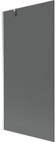 Mexen Next, kĂĄdparavĂĄn 1 szĂĄrny 90 x 150 cm, fix szĂĄrny, 6 mm szĂŒrke ĂŒveg, krĂłm profil, 895-090-000-00-40-01