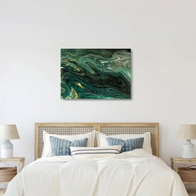 Kép - Zöld márvány (üvegen) (70x50 cm)