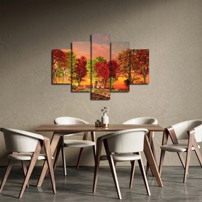 Kép - Színes fák (150x105 cm)