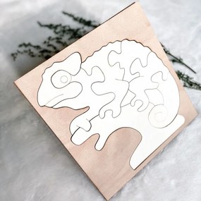 Kétszínű fából készült montessori betét gyerekeknek - KAMÉLEON NYÁRFA| SENTOP