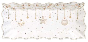 Porcelán karácsonyi tálca 40x18 cm Christmas Lights