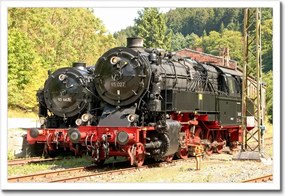 Poszterek keretben 60x40 Gőzmozdony