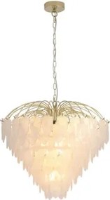 Searchlight 48970-10SB - Láncos csillár FEATHER 10xE14/60W/230V