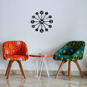 Enzoclock fém falióra, 48×48 cm – S014