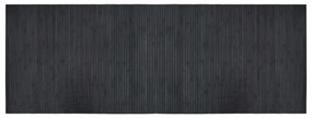 négyszögletű szürke bambusz szőnyeg 70 x 200 cm