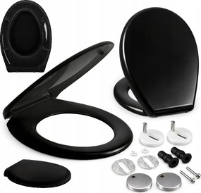 WC-ülőke Szabadon álló WC-ülőke Univerzális Fekete Roca Cersanit Kerékhez