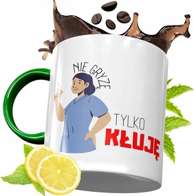 Zöld Bögre Ápolónőnek Tökéletes Ajándék fényképes nyomtatással