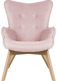 Világos rózsaszín fotel Niko – Ropez