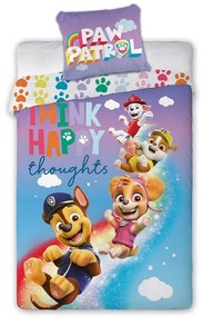 Pamut ágynemű PAW PATROL TEAM 140x200cm