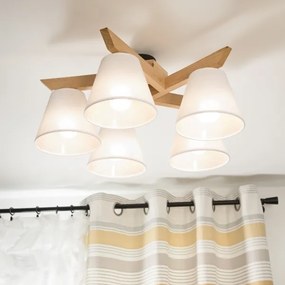 Fali lámpa ANTONIO 5xE14/40W/230V tölgy