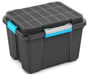 KIS SCUBA M tárolódoboz 43l, fekete