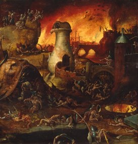 Reprodukció Hell, Hieronymus Bosch