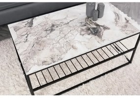 Kávésasztal ASUDE 43x95 cm fekete/fehér