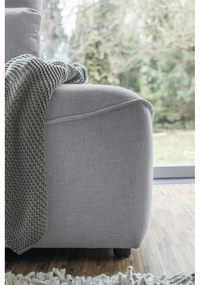 Világosszürke kinyitható sarokkanapé (variálható) Homely Tommy – Miuform