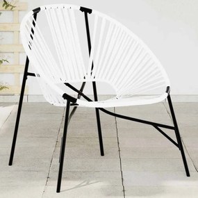fekete fehér polyrattan kerti tojás szék