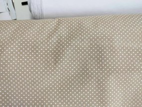 4 részes babaágynemű szett - Lulu bagoly, bézs pöttyös