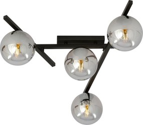 EMIBIG 1104-4 SMART Loft Mennyezeti Lámpa Fekete, Grafit E14 IP20