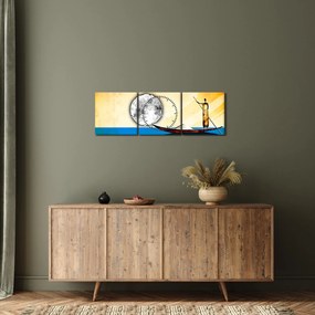 Festés - Ősi festészet (órával) (90x30 cm)