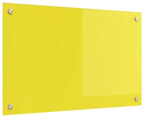 Konyhai Fali Burkolat - Sárga, 80x50x0,6 cm, Edzett Üveg