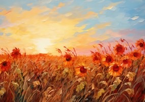 Poszter 84x59,5cm Alkonyat lángjai