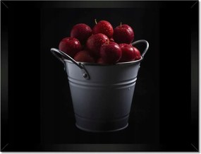 Poszterek keretben 40x30 Piros alma egy vödörben