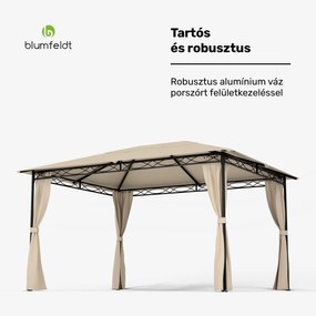 Mondo 3x4 pavilon fémkerettel és 4 oldalfallal