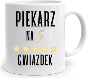 Pék Ajándék Bögre Pék 5 Csillagos, fényképes nyomattal