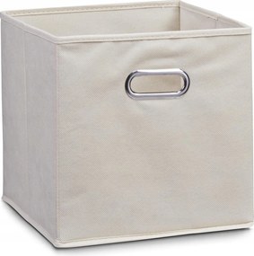 Textil tároló doboz bézs 32x32 szekrény rendszerező Zeller szövet