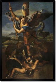 Poszterek keretben 40x60 Mihály arkangyal és a Sátán