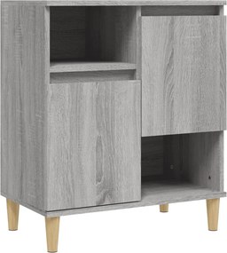 vidaXL szürke sonoma színű szerelt fa tálalószekrény 60 x 35 x 70 cm