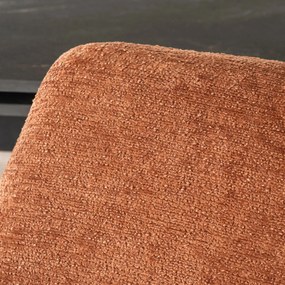 Szék rozsdabarna színben, bouclé kárpittal. FLAV