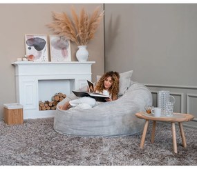 Sötétszürke kordbársony babzsákfotel Om 135 – SLOWDOWN