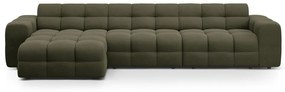 Zöld sarokkanapé (bal oldali-heverő résszel) Kendal – Micadoni