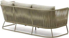 Khaki acél kerti kanapé Saconca – Kave Home