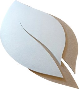 Bilnora extra sűrű, levél alakú mennyezeti panel 1400x700x12mm - 1 fehér