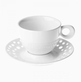 Lunasol - Lyukacsos peremű csészealj 15 cm - Flow (491174)