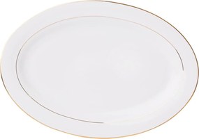 Ovális Tál Aura Gold Porcelán 25 X 35,5 CM Ambition