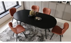 ARTUR kihúzható étkezőasztal fekete