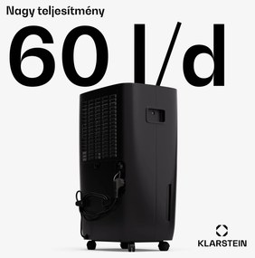 Klarstein DryFy Pro Connect 60 Smart, Párátlanító, WiFi, Kompresszor, 60l/24 h, 45-65 m²