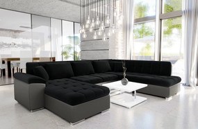 Sarok ülőgarnitúra Talia (B)  (öko-bőr Soft 029 + Kronos 07). 1059447
