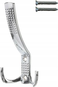 Akasztó 3 karos csavarozható Polírozott Króm hármas akasztó a fürdőszobába