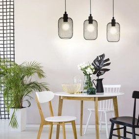 EGLO 43333 WRINGTON Többágú Függesztett Lámpa Fekete E27 IP20