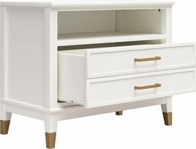 Fehér éjjeliszekrény Westerleigh – CosmoLiving by Cosmopolitan