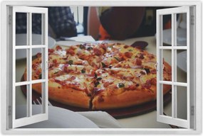 Poszterek 90x60 Pizza darabokban