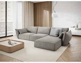 Világosszürke sarokkanapé (jobb oldali) Vanda – Mazzini Sofas